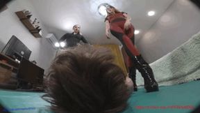 Amazing! BJ11 ( 3 Camera) We jump on him, spit, beat him with a belt [mov]