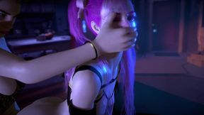 Imperious futa Meredith Stout roughly tests experimental spy sexbot