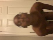 Squirted all over my friends floor