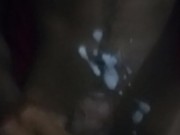 Busting a nut while the rain is falling