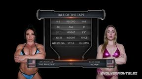 brandi mae vs riley reyes female wrestling