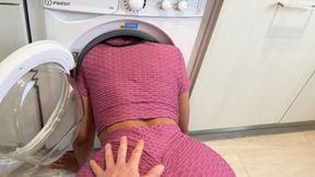 Hot Latina Milf Stuck In Washing Machine Got Creampie