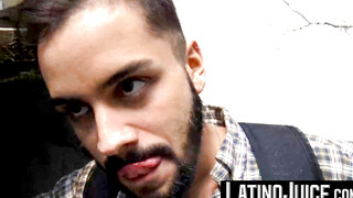 LatinoJuice.com - Bearded hottie Antonio showered on his face by my sticky load of cu