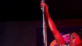 Hot babes perform tribal dance in steamy jungle strip club