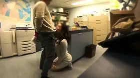 CAUGHT fucking my boss in the storage room at office Christmas party