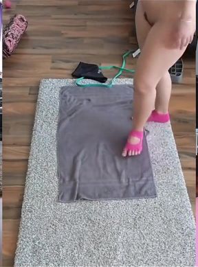 Get Hot and Sweaty with Me in Triple Cam View Naked Workout!