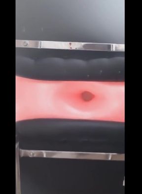 Exercise donut ball pumped