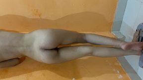 My muslim girlfriend Sana took my uncut penis in her vagina and shot my cum on her chest