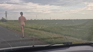 Naked athlete on the track, I fucked a beautiful ass to cum!
