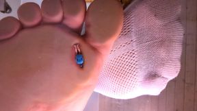 Tiny under my Socks and Feet (No Talking)