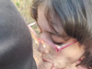 Latina teen Jasmine gives a oral pleasure-job in the woods