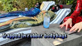 Trapped in rubber bodybags