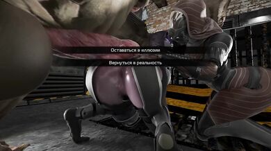 She didn't expect the mutant's dick to destroy her ass and pussy.