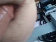 Gay Dildo anal Pipedream king cock ''. 1st time with solid vaseline. Farts.