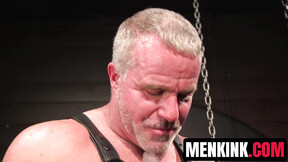 Mason Lear obediently serves hunk daddy Dale Savages ruthless dungeon