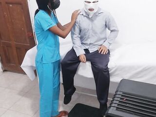Nurse porn!! They entice a patient to screw in the hospital.