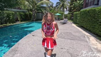 Cail Brodnevski's Date with a Blonde Cheerleader: Raw and Raunchy