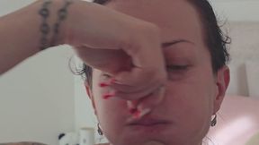 My face turns cherry red after holding my breath for a long time 8K