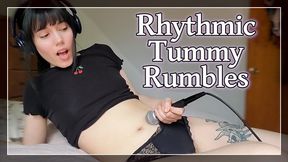 Rhythmic Tummy Rumbles - ASMR of Lunasha's digestive sounds as she controls her breath to make belly noises!