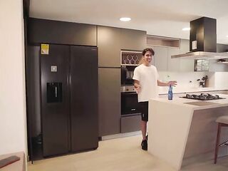 My stepdaughter knows that I screw her large rod boyfriend and invites me to have a bi sexual three-some with her!