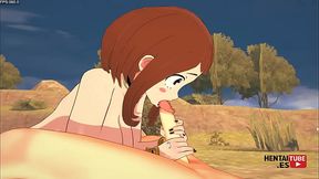 Boku No Hero Hentai - Ochako ridding  Bakugo'_s dick and cum in his face - Asian Japanese Manga Anime Game Porn