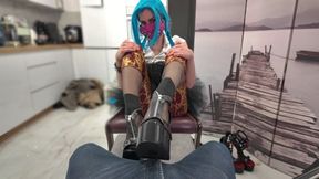 Miriam Rubs Your Penis In Jeans With Her Black High Hells Shoes - Part 1 - HD 1920x1080
