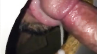 Shooting my load on the cocksucker's tongue at GH 4