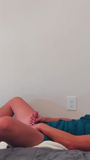 Supremely Hot Trans Dildo Fucked and Jerking
