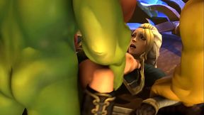 WoW PMV - Jaina gets passed around by Orcs