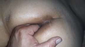 Amateur girl gets double penetration and fisted