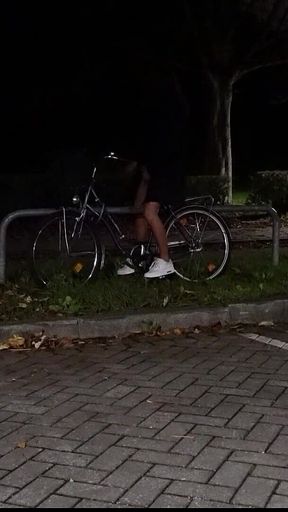 New Task: Oil on Legs and Nylons with Ejaculation and Urination (2)