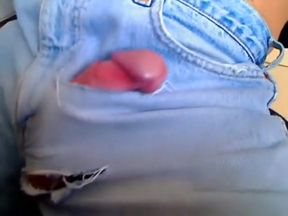 Handfree Cum In Jeans