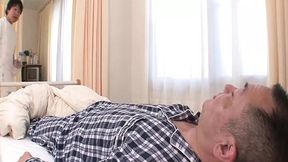 Japanese Nurse Gives Oral&#x1F61C; to Patient as Colleague Observes
