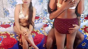 Desi Indian Cheating Bhabhi Romance and Sex with Her Ex boyfriend ,Desi Bhabhi Alone at Home