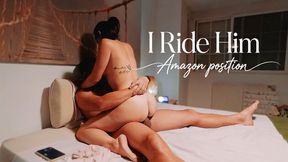 Riding Him Like an Amazon Until He Cums in My Mouth