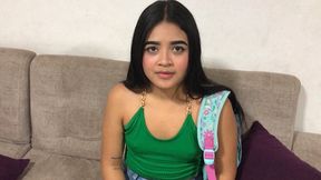 Latina maid gets big cock in her tiny ass