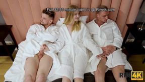 Russian threesome destroyed rimming and asslicking