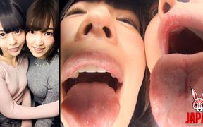 Three-way Soaked Tongue Kiss POV - Yua Nanami & Ameri Hoshi, Sloppy Licks, Wet Mouths. and You