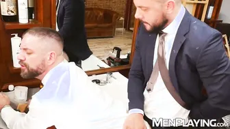 Dan Tyser Barebacks Sir Peter in Executive Suit Fetish Scene