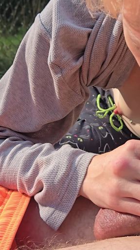 Unforgettable moment from "Sunbathing wife makes a mess"