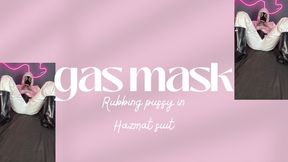 black gas mask gp5 rubbing pussy