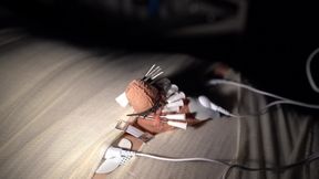 medical play fun, mummification, needle cbt and electro