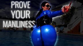 Latex Orgasm Control JOI POV: Prove you’re man Enough Remastered with Matriarch Ezada Sinn