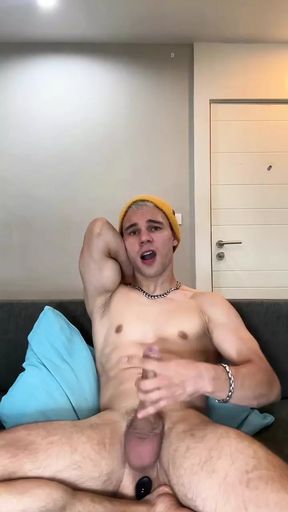 Jerking off my thick cock and flex