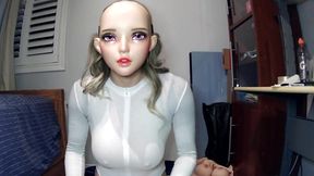 Jill’s Rubber Mask Doll P2 Squeezed Gagging Big Boobs Stretched Pussy