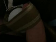Hands free cum with magic wand