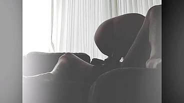 Tiny blonde sucking dick and riding