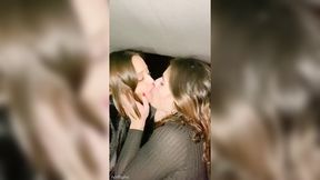 Hot Lesbians at Night Car Party!!!