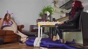 Bad Bunny And Black Queen Ruslana Order Him To Smell Feet During Kicking His Balls - Full
