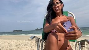 Beachside Bumming Naked Bitches - Juicy Public Display of Renatinha's Mellow Madness